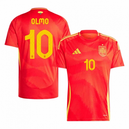 Spain OLMO #10 Home Jersey EURO