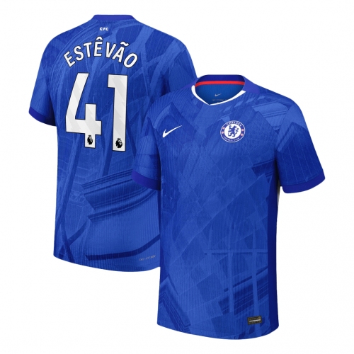 Chelsea ESTÊVÃO #41 Home Custom Player Version Soccer Jersey 2025/26