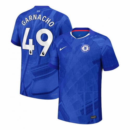GARNACHO #49 Authentic Chelsea Home Soccer Jersey 2025/26 Blue