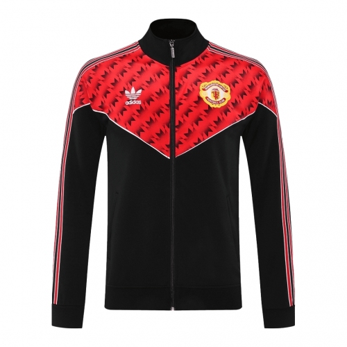 25/26 Manchester United Training Jacket Red&Black