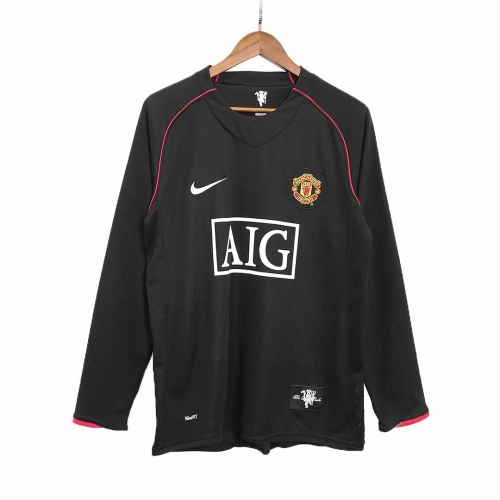 Manchester United Away Jersey Retro 2007/08 - Long Sleeve