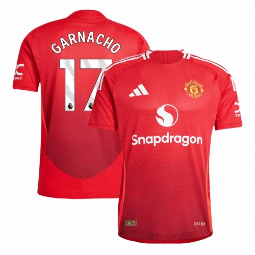 Manchester United GARNACHO #17 Home Soccer Jersey Authentic