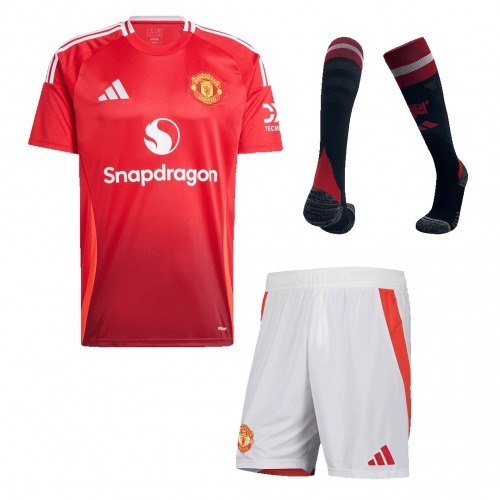 Manchester United Home Jersey Kit (Jersey+Shorts+Socks)