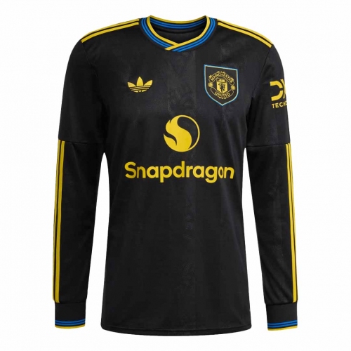 Manchester United Long Sleeve Third Away Soccer Jersey 2025/26