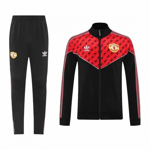 Manchester United Training Kit 2025/26 - Red&Black (Jacket+Pants)