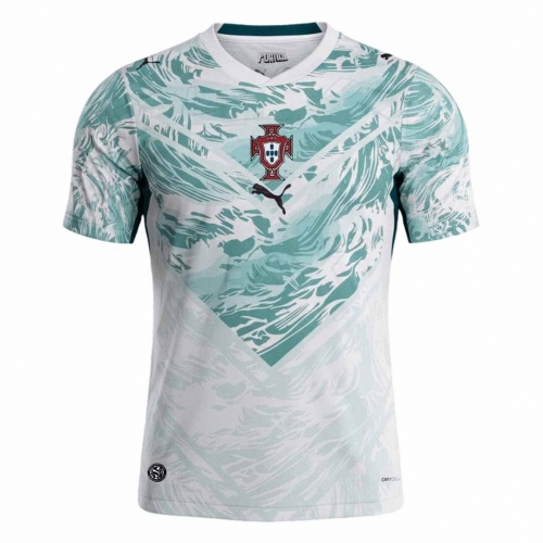 Portugal Away Soccer Jersey World Cup 2026 White&Green