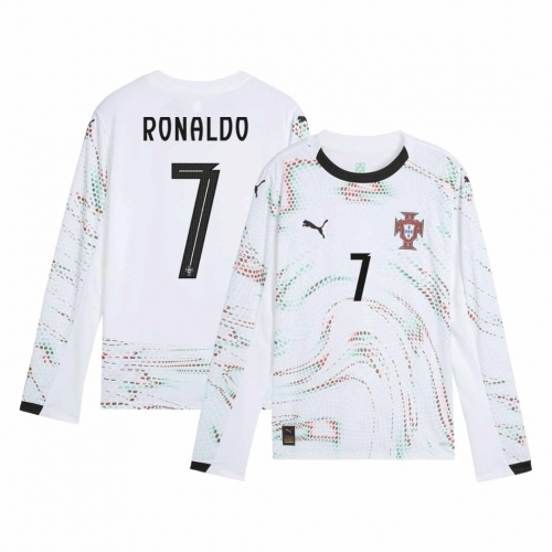 Portugal RONALDO #7 Away Soccer Jersey 2025