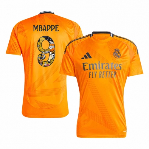 MBAPPÉ #9 Real Madrid Soccer Jersey Away Custom Shirt Bear Champ Font
