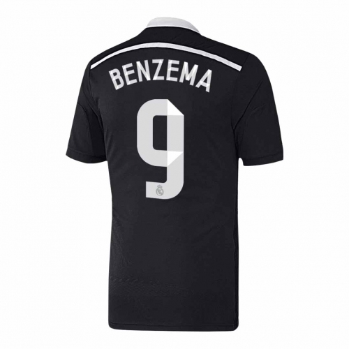Real Madrid BENZEMA #9 Third Away Soccer Jersey Retro 2014/15