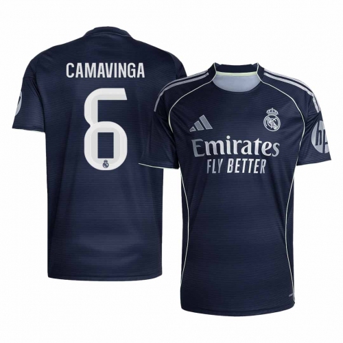 Real Madrid CAMAVINGA #6 Away Soccer Jersey 2025/26