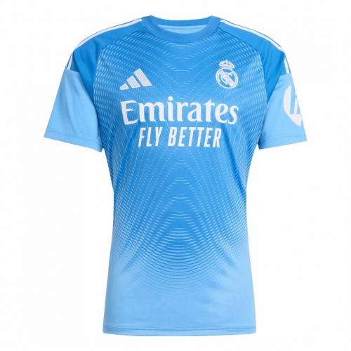 Real Madrid Goalkeeper Soccer Jersey 2025/26 Blue