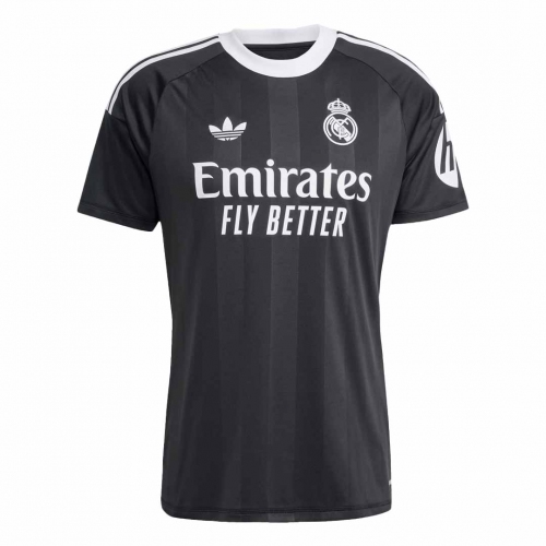 Real Madrid Goalkeeper Soccer Jersey 25/26 Black