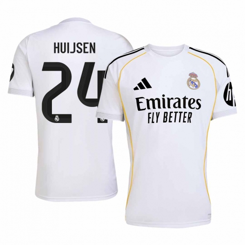 Real Madrid HUIJSEN #24 Home Soccer Jersey 2025/26
