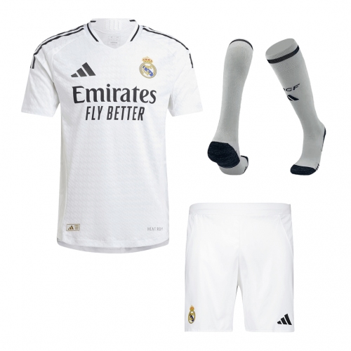 Real Madrid Home Soccer Jersey Kit Authentic (Jersey+Shorts+Socks)