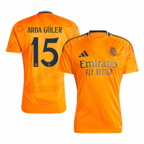 Real Madrid Jersey Custom ARDA GÜLER #15 Soccer Jersey Away