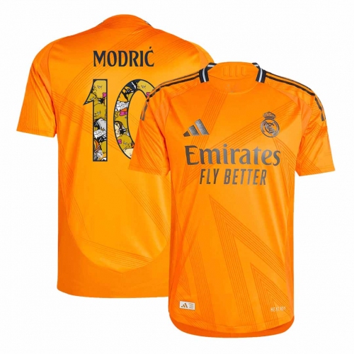 Real Madrid MODRI? #10 Away Jersey Authentic - Bear Champ Font