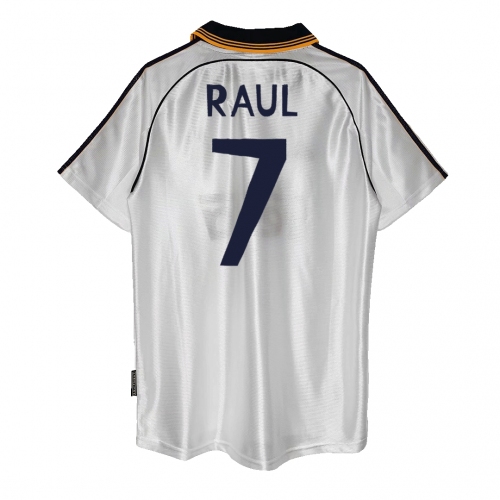 Real Madrid RAUL #7 Home Soccer Jersey Retro 1999/00