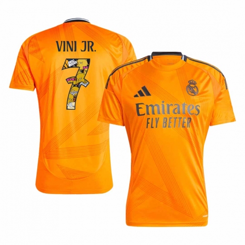 Real Madrid VINI JR. #7 Away Jersey - Bear Champ Font