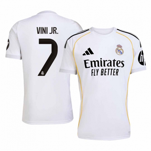 Real Madrid VINI JR. #7 Home Soccer Jersey 2025/26