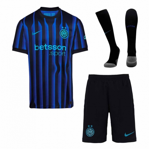 Inter Milan Home Soccer Jersey Kit 2025/26