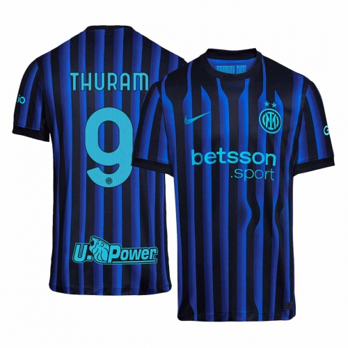 Inter Milan THURAM #9 Home Soccer Jersey 2025/26