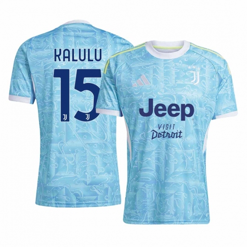 Juventus KALULU #15 Away Soccer Jersey 2025/26