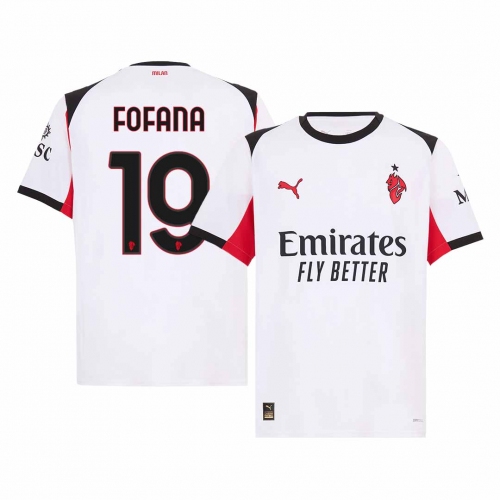 AC Milan FOFANA #19 Away Soccer Jersey 2025/26