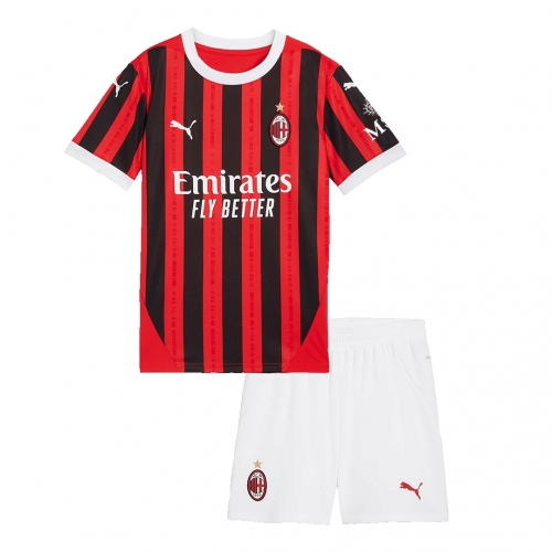 AC Milan Home Jersey Kit Kids(Jersey+Shorts)