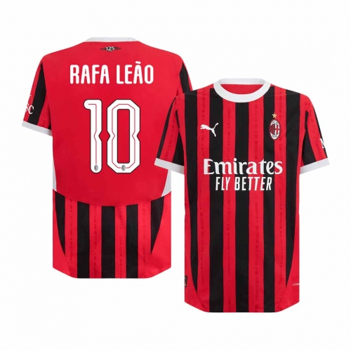 AC Milan RAFA LE?O #10 Home Jersey Authentic - UCL Edition