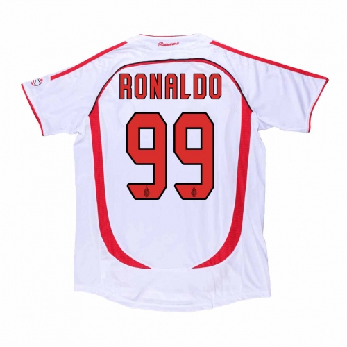 AC Milan RONALDO #99 Away Soccer Jersey Retro 2006/07