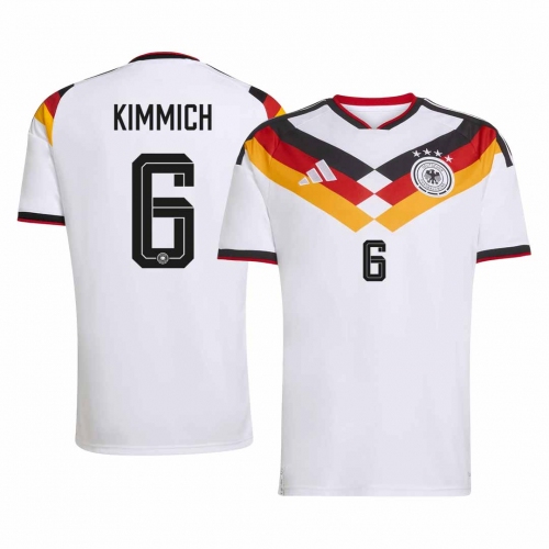 KIMMICH #6 Germany Home Soccer Jersey World Cup 2026 White