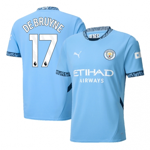 Manchester City DE BRUYNE #17 Home Jersey