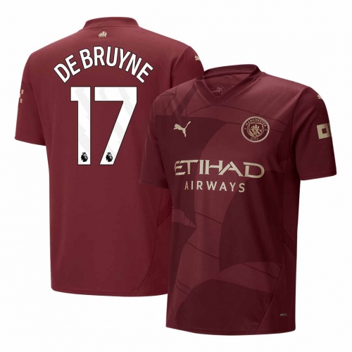 Manchester City DE BRUYNE #17 Third Away Soccer Jersey