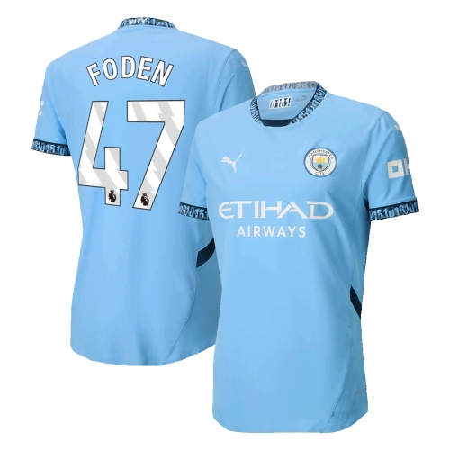 Manchester City FODEN #47 Home Jersey Authentic
