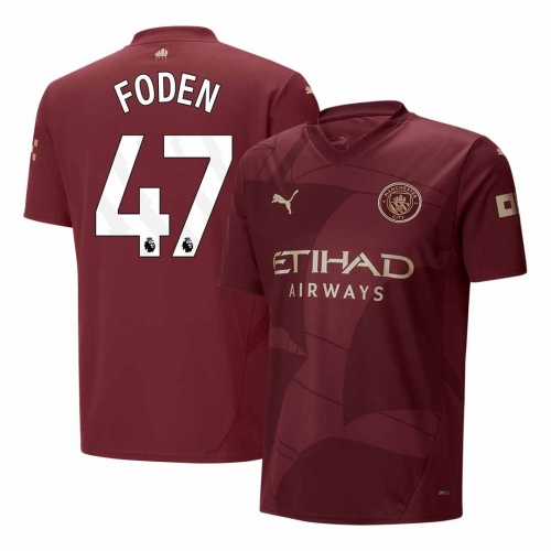 Manchester City FODEN #47 Third Away Soccer Jersey