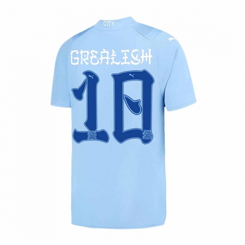Manchester City GREALISH #10 Japanese Tour Printing Home Jersey 2023/24