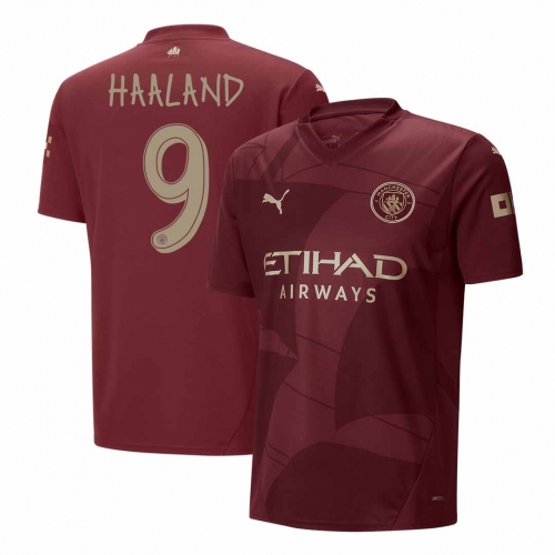 Manchester City HAALAND #9 Third Away Soccer Jersey - UCL Edition