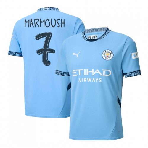 Manchester City MARMOUSH #7 Home Jersey - UCL Edition