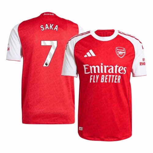 Arsenal SAKA #7 Home Soccer Jersey Authentic 2025/26